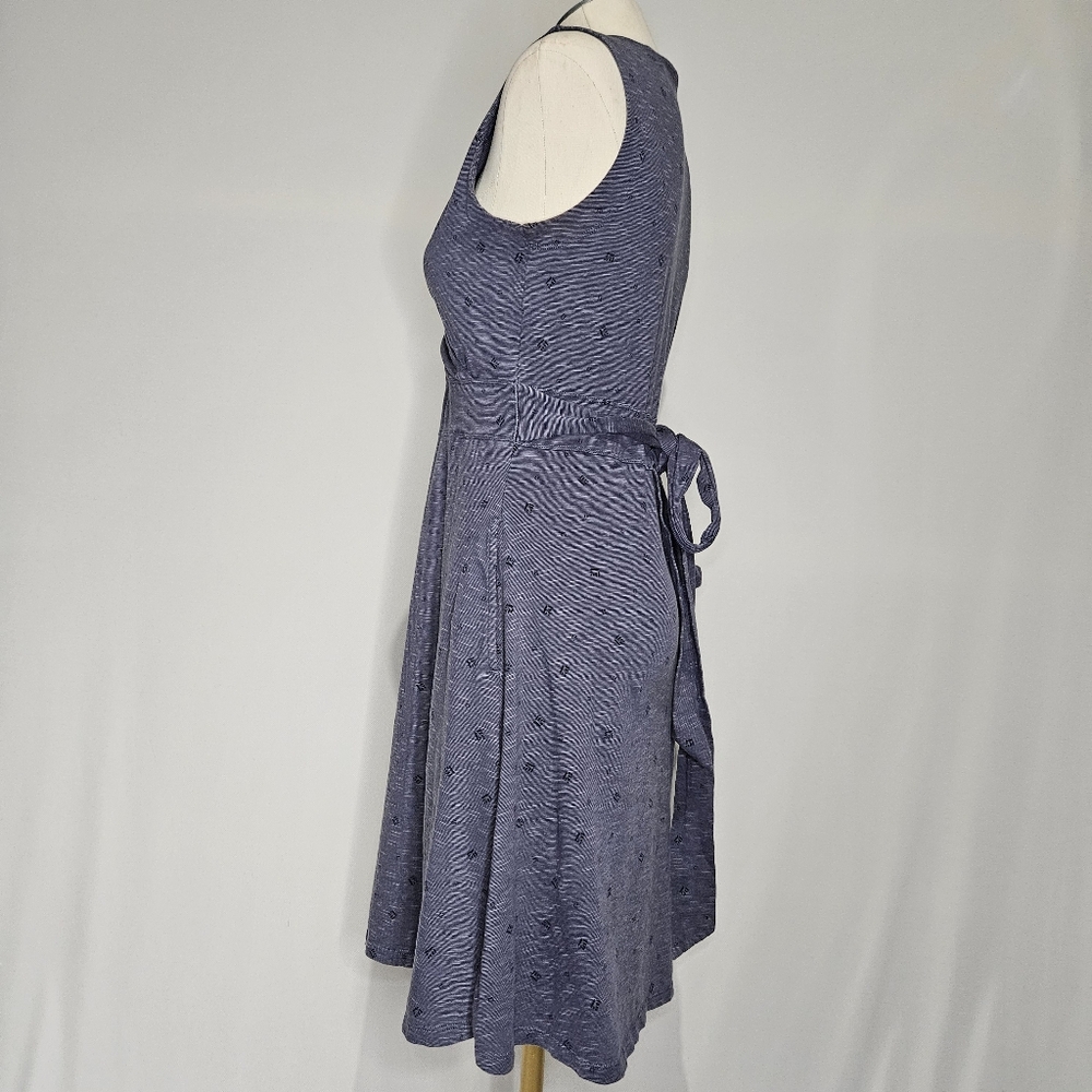 TOAD & CO ‘Printed Cue’ Wrap Dress With Pockets Sz M - Picture 2 of 8
